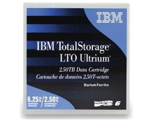 IBM Cartucho datos LTO Ultrium 6 885m 2,5 TB 00V7590