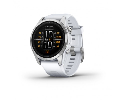 SMARTWATCH GARMIN EPIX PRO, 42MM, GLASS, SS, WHITESTN