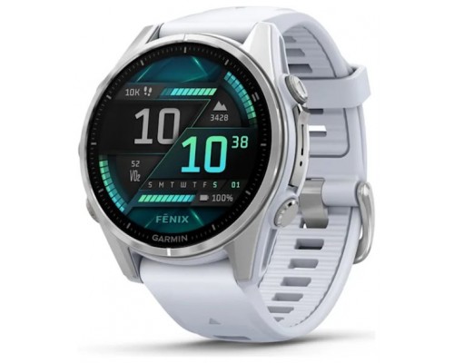 SMARTWATCH GARMIN FENIX 8 AMOLED 43MM ACERO BLANCO