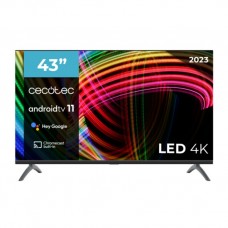 TV CECOTEC 43" LED 4K UHD FRAMELESS ANDROIDTV 11 ALU30043S
