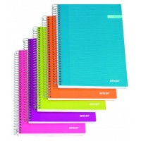 CUADERNO TAPA FORRADA A5 CUADROS 5X5 120 HOJAS 70G SURTIDO MODA CLASSIC STRIPES ANCOR 040098 (MIN8) (Espera 4 dias)