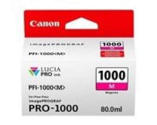 Canon iPF PRO1000 Cartucho Magenta PFI-1000M