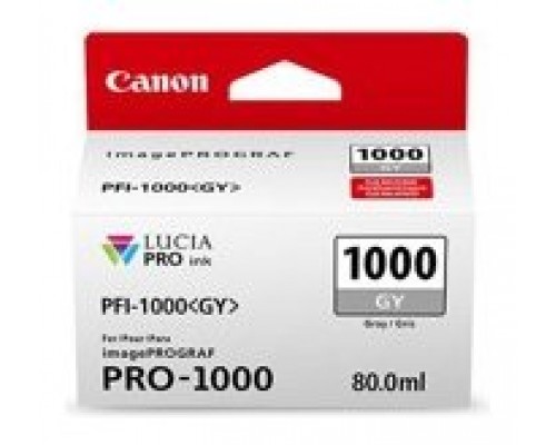 Canon iPF PRO1000 Cartucho Gris PFI-1000GY