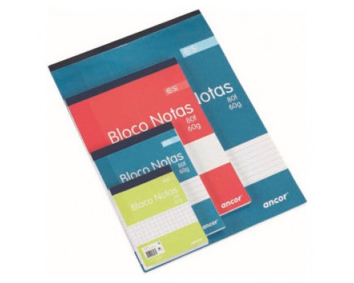 BLOC DE NOTAS ENCOLADO 80H 60G A4 RAYADO HORIZONTAL PA20BLNCSTA4P0001 ANCOR 088518 (MIN40) (Espera 4 dias)