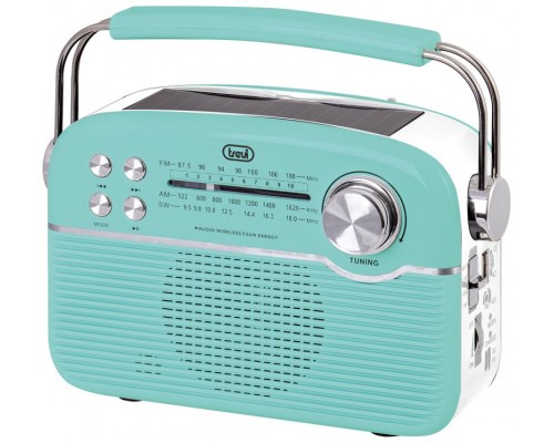 RADIO TREVI RA 7F50 BT PORTABLE RADIO CARGA SOLAR+AW+SD TIF. GREEN