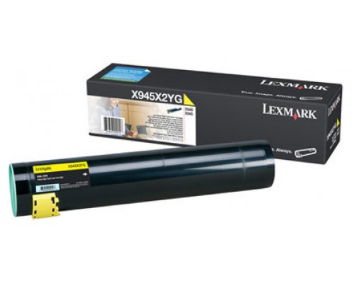 LEXMARK X-940/x-945 Toner Amarillo Alto Rendimiento
