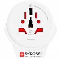 ADAPTADOR DE ENCHUFE A EUROPEO SKROSS USB