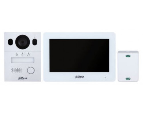 (DHI-KTX01(F)/DHI-VTO2003F/DHI-VTH5123H-W-S2) DAHUA KIT VIDEOPORTERO PARA INSTALACION EMPOTRADA, 2 HILOS, IP65, IK07 (Espera 4 dias)