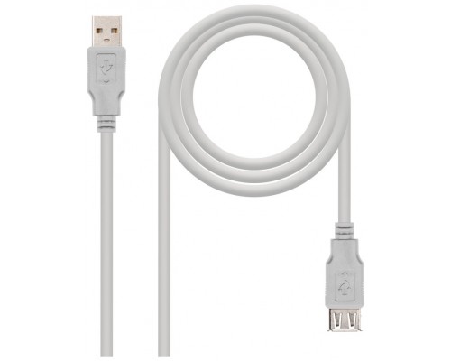 CABLE EXTENSION USB TIPO A-F 1 M NANOCABLE (Espera 4 dias)