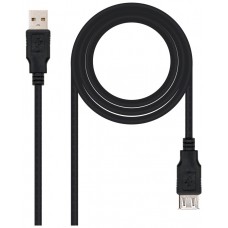 Nanocable Cable USB 2.0, A/M-A/H, Beige, 1.8 m