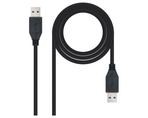 CABLE USB 3.0 TIPO AM-AM NEGRO 1.0 M NANOCABLE