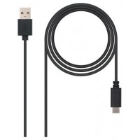 Nanocable Cable USB 2.0 3A Tipo USB-C/M-A/M 0.5 M