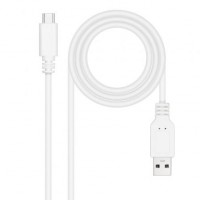 Nanocable Cable USB 2.0 3A USB-C-M/M 3M Blanco-122 Nanocable Cable USB 2.0 3A USB-C-M/M 3M Blanco