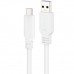 Nanocable Cable USB 2.0 3A USB-C-M/M 3M Blanco