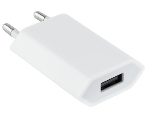 CARGADOR USB IPHONE IPOD 5V-1A  MINI BLANCO NANOCABLE