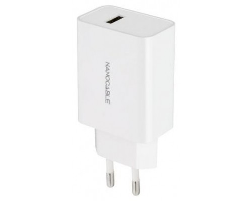 Nanocable Cargador 1 x USB 5V-2.1A Blanco