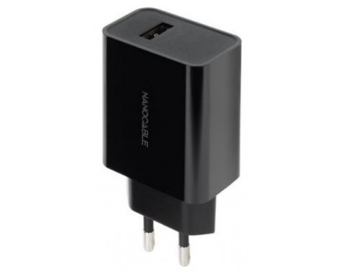 CARGADOR USB 5V/2.1A NEGRO NANOCABLE 10.10.2004