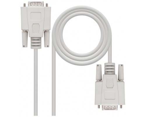CABLE SERIE RS232 DB9M-DB9M 1.8 M NANOCABLE