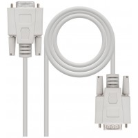 Nanocable - Cable Serie Null Modem DB9M/H - DB9/M 3,0m