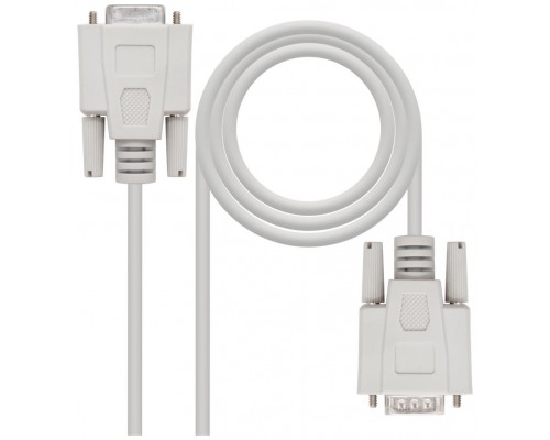 Nanocable - Cable Serie Null Modem DB9M/H - DB9/M 3,0m