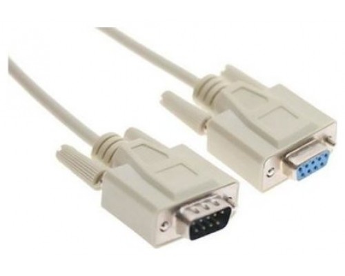 Cable Serie Modem, DB9/M-DB9/H, Beige, 6.0 m