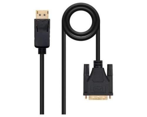 DP - DVI, M-M, 3 m, Negro