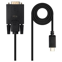 NANOCABLE Cable conversor USB-C a vga, USB-C/M-VGA/M, 1.8 m-2593 NANOCABLE Cable conversor USB-C a vga, USB-C/M-VGA/M, 1.8 m