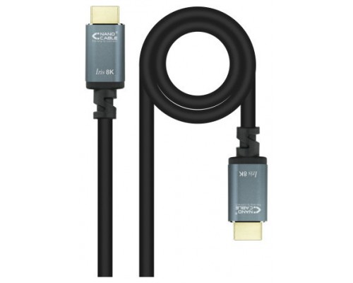CABLE HDMI 2.1 IRIS 8K A/M-A/M NEGRO 1.5M NANOCABLE