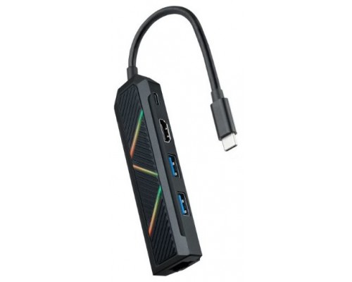 Hub USB-C 5 en 1, Conversor USB-C a 2xUSB-A, USB-C PD,