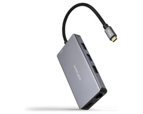 HUB USB-C 3xUSB-A+2xHDMI+RJ45+TF+SD+USB-C PD 100W 