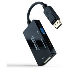 CONVERSOR DP A HDMI/H, DVI/H, VGA/H NEGRO 20 CM