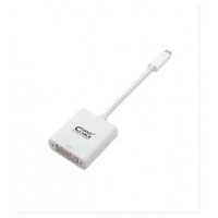 USB-C - DVI-D, 15 cm, 1080p, Blanco