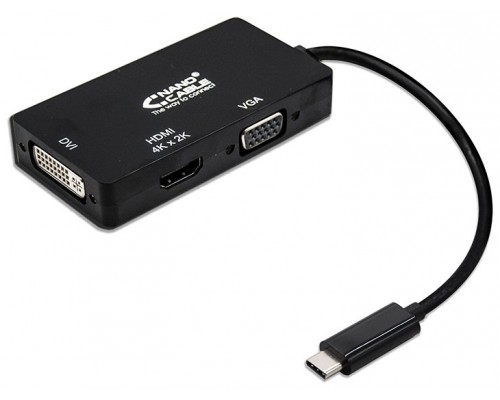 CONVERSOR USB-C VGADVIHDMI 3-1 USB-CM-VGAH-DVIH-HDMIH