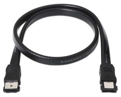 NANOCABLE 10.18.0401, 0,5 m, SATA II, eSATA, eSATA, Macho/Macho, Negro-2591 NANOCABLE 10.18.0401, 0,5 m, SATA II, eSATA, eSATA, Macho/Macho, Negro