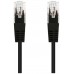 CABLE RED LATIGUILLO RJ45 CAT.5E UTP AWG24 NEGRO 0.5 M