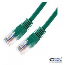 CABLE RED LATIGUILLO RJ45 CAT.5E UTP AWG24 VERDE 0.5 M