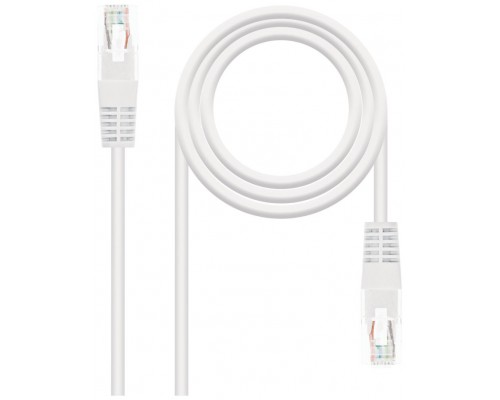 CABLE RED LATIGUILLO RJ45 CAT.5E UTP AWG24 BLANCO 0.5