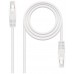 CABLE RED LATIGUILLO RJ45 CAT.5E UTP AWG24 BLANCO 0.5