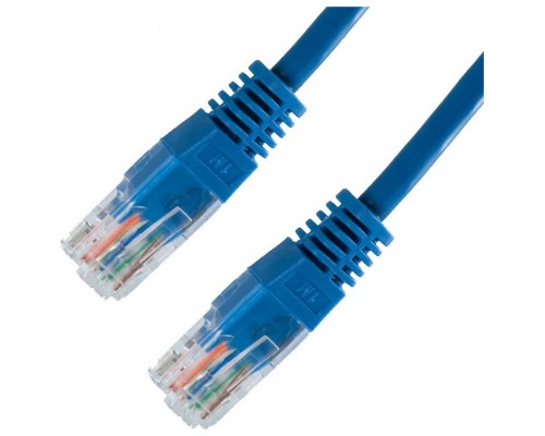 CABLE RED LATIGUILLO RJ45 CAT.5E UTP AWG24 AZUL 1.0 M