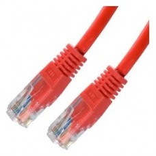 CABLE RED LATIGUILLO RJ45 CAT.5E UTP AWG24 ROJO 1.0 M