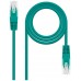RJ-45, Cat5e, UTP, AWG 24, Verde, 2m