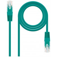 CABLE RED LATIGUILLO RJ45 CAT.6 UTP AWG24 VERDE 25 CM