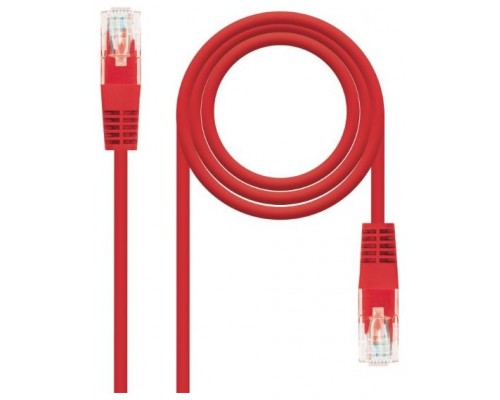 CABLE RED LATIGUILLO RJ45 CAT.6 UTP AWG24 ROJO 25 CM