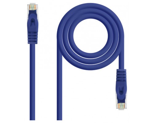 CABLE RED LATIGUILLO RJ45 LSZH CAT.6A UTP AWG24 AZUL