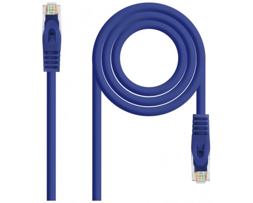 Cable Red Latiguillo RJ45 LSZH CAT.6A UTP AWG24, Azul,