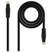 CABLE DE RED LATIGUILLO RJ45 UTP CAT6A AWG24 LSZH 0.30 M NEGRO NANOCABLE (Espera 4 dias)