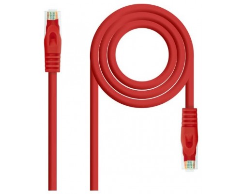 CABLE DE RED LATIGUILLO RJ45 UTP CAT6A AWG24 LSZH 0.30 M ROJO NANOCABLE (Espera 4 dias)