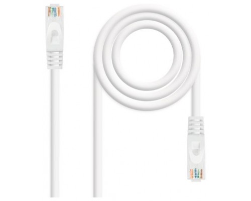 CABLE DE RED LATIGUILLO RJ45 UTP CAT6A AWG24 LSZH 0.30 M BLANCO NANOCABLE (Espera 4 dias)