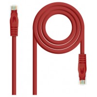 CABLE DE RED LATIGUILLO RJ45 UTP CAT6A AWG24 0.5 M ROJO NANOCABLE (Espera 4 dias)