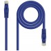 Cat6A, RJ-45, UTP, LSZH, AWG 24, 1 m, Azul